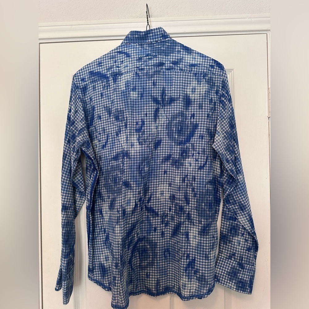 George Roth LA Blue Long sleeved button down, XL - Picture 6 of 13